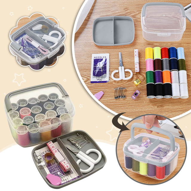 Sewing Kit With Case Portable Sewing Supplies Sewing Kit For Home Adults  Beginner Emergency Contains Thread Mini Tape Measure - AliExpress